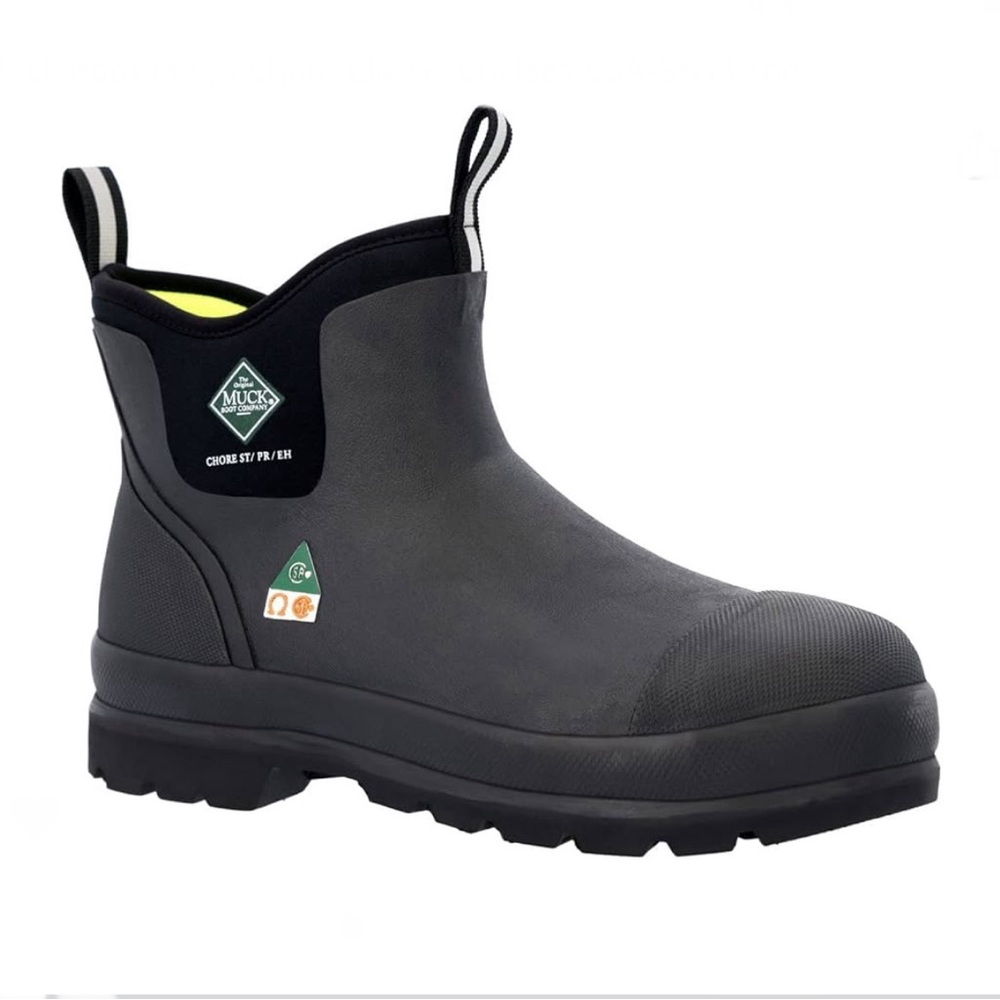 New pair of Muck Boot Men's Chore Classic Chelsea CSA-Steel Toe
